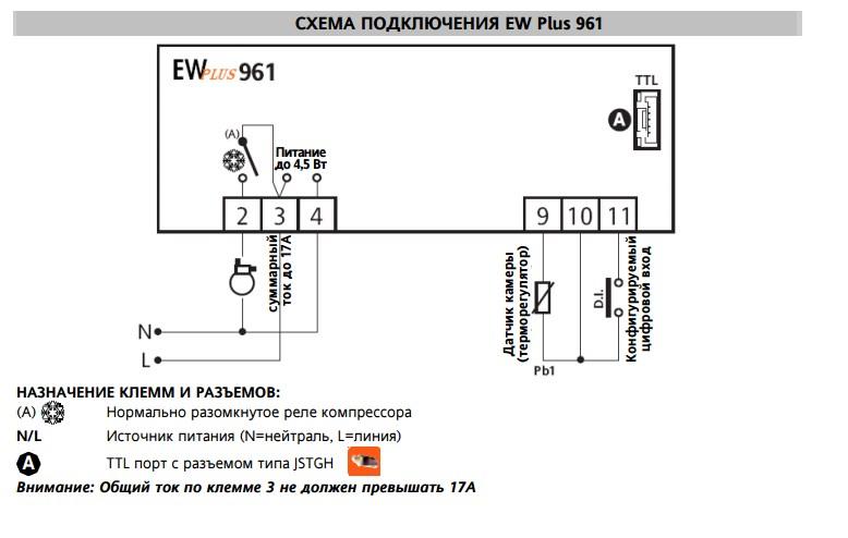 Etc 961 схема подключения на русском языке