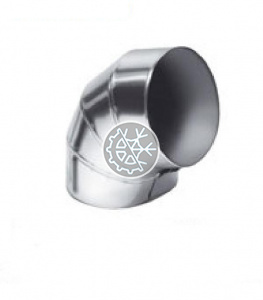 Теплоизолирующий отвод K-Flex AL Clad 90* D 89 (13мм)