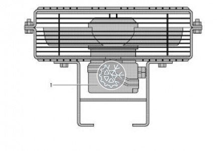 Вентилятор обдува головок цилиндров Bitzer (4JE-4FE)(343021-24)